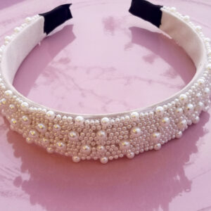 Diadema de Perlas Blanca